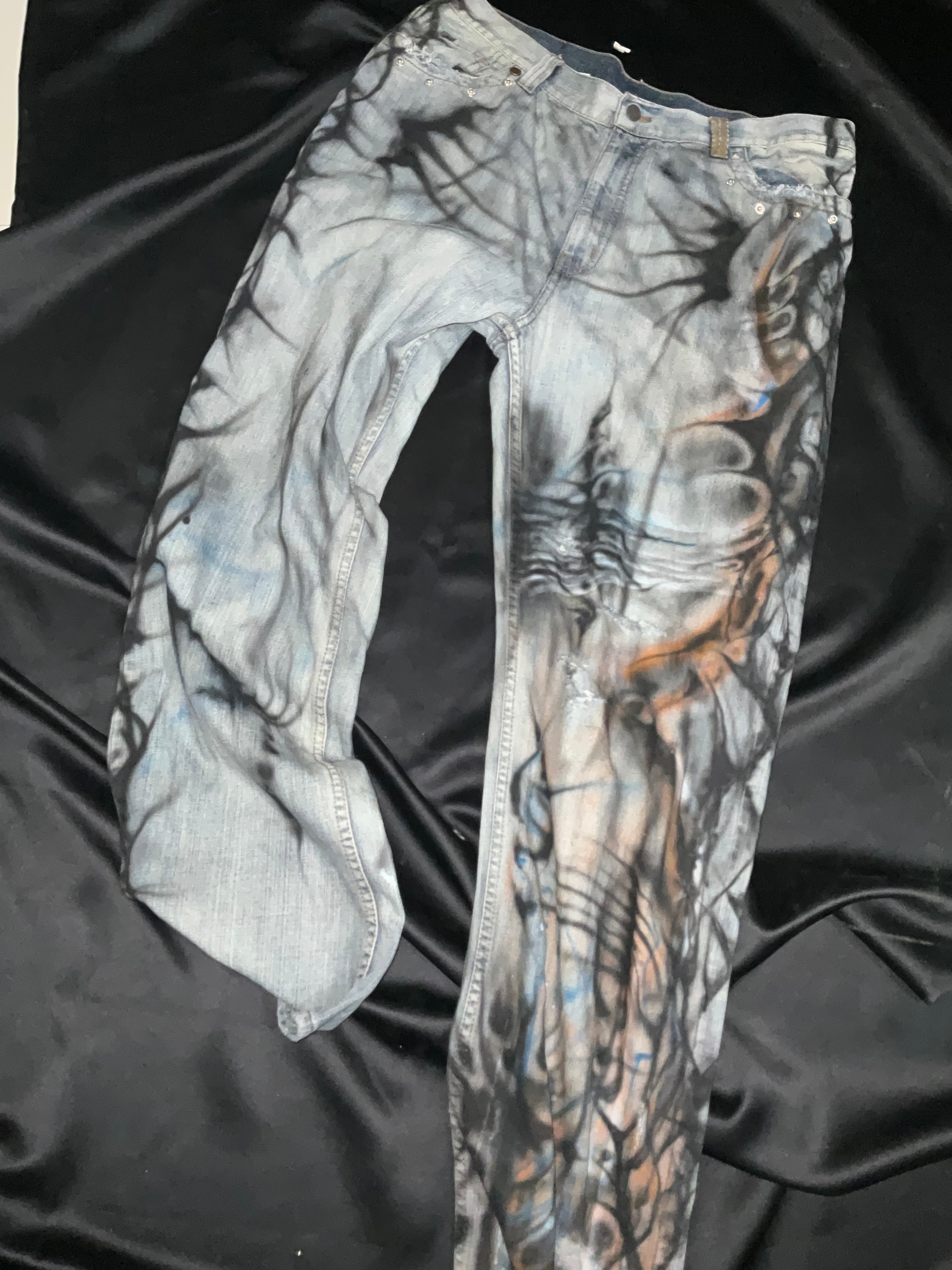 Custom Light Blue Denim Jeans