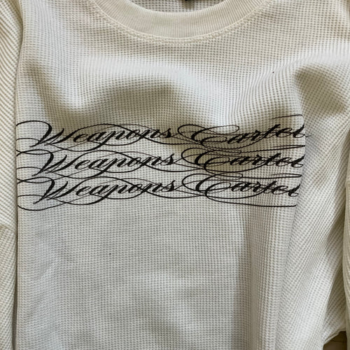 WC WAFFLE KNIT FULL SLEEVE TEE