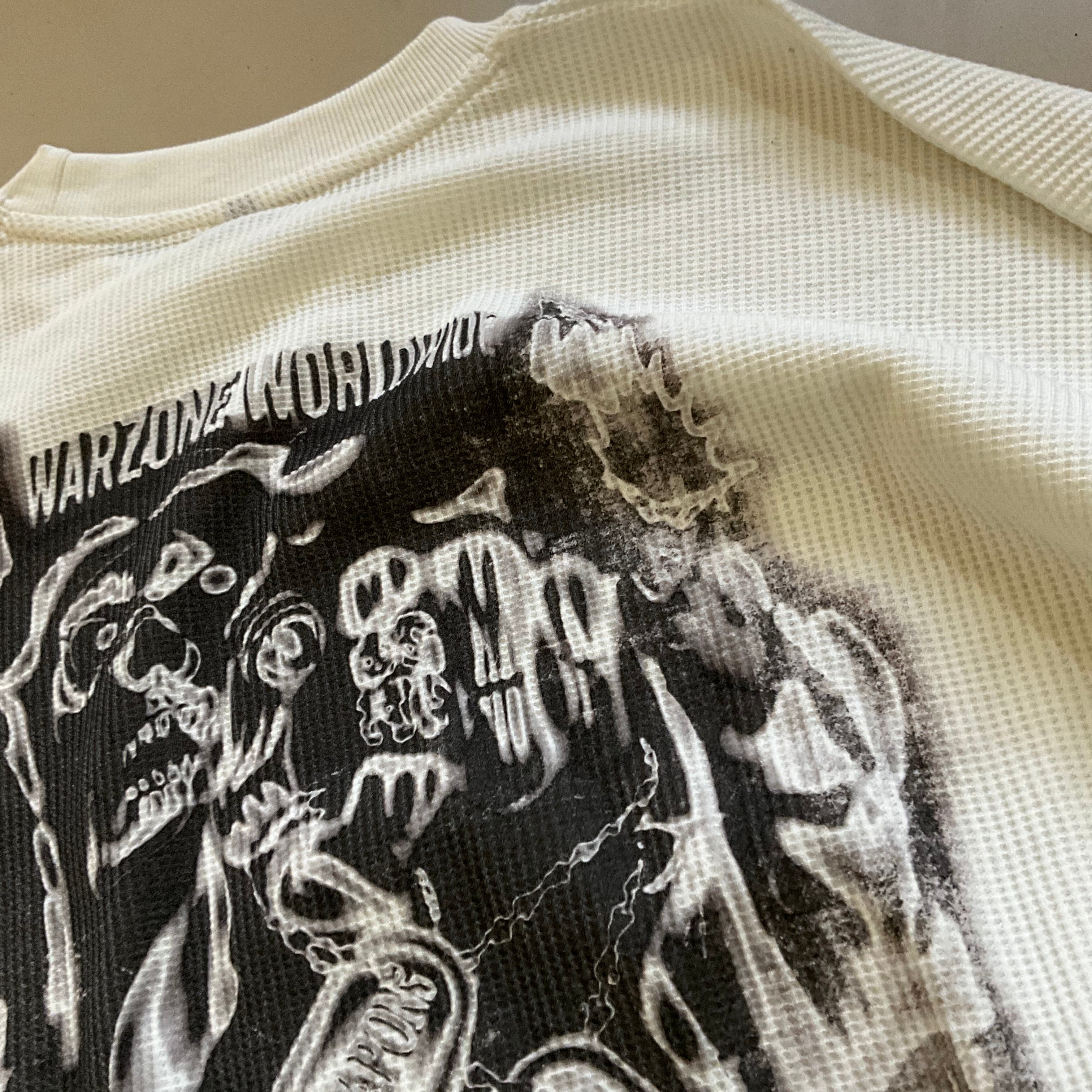 WC WAFFLE KNIT FULL SLEEVE TEE