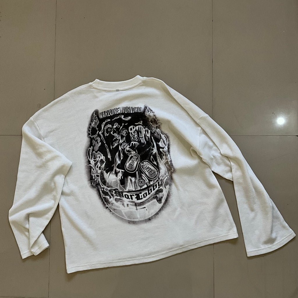 WC WAFFLE KNIT FULL SLEEVE TEE