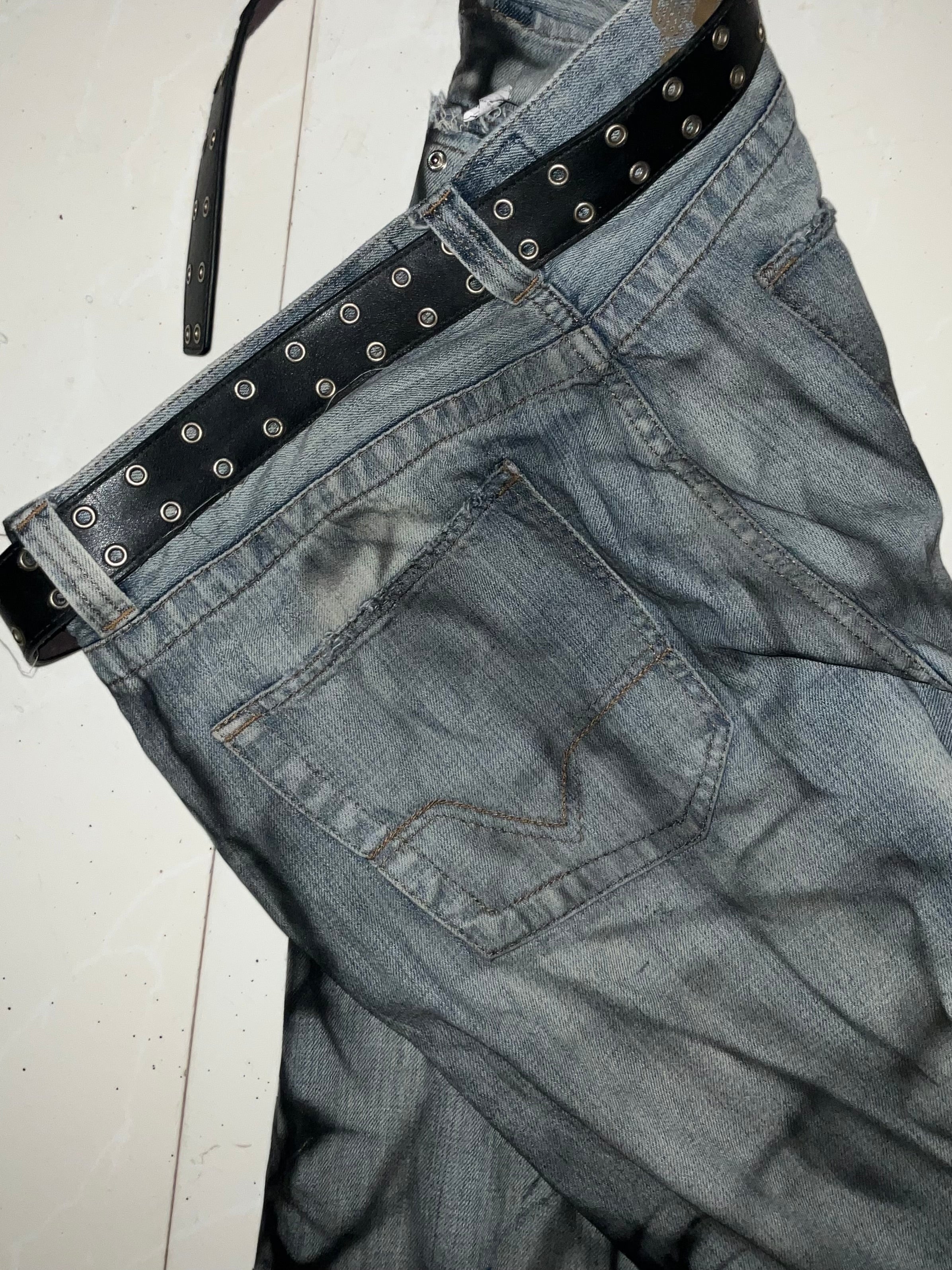 Custom Light Blue Denim Jeans