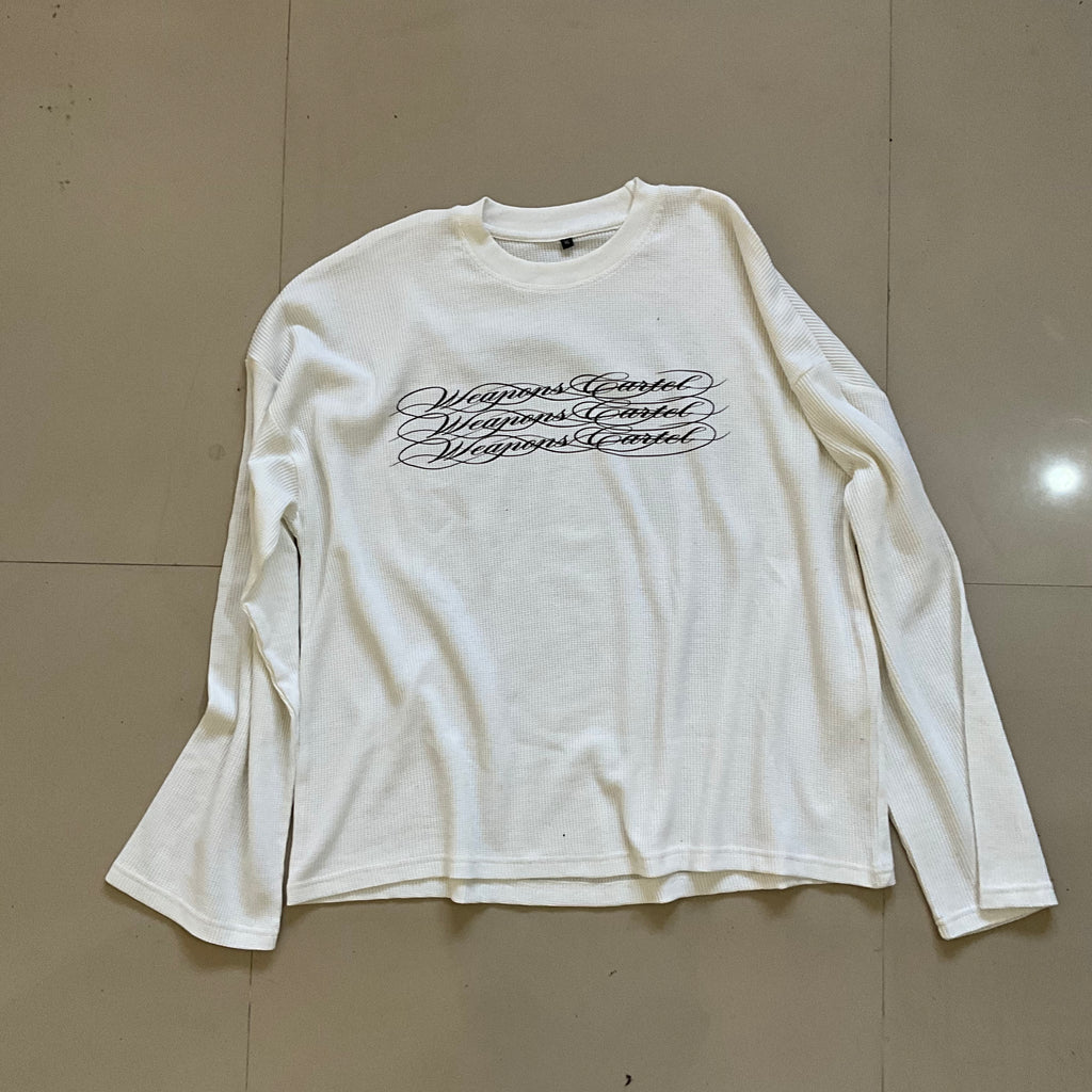 WC WAFFLE KNIT FULL SLEEVE TEE